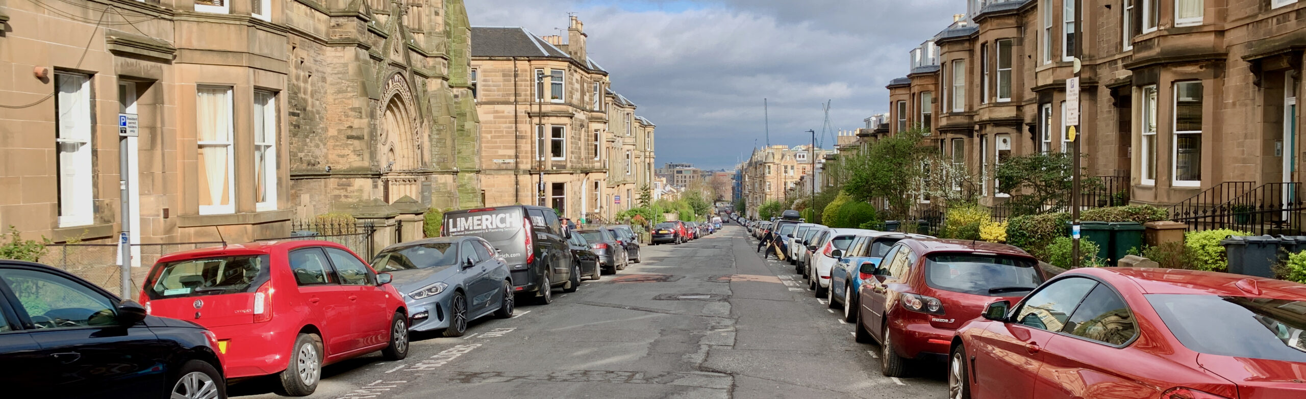 Image of parked cars in residential street