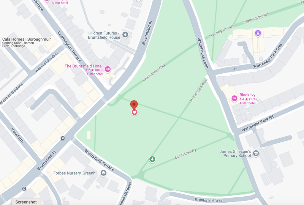 Map showing the location of the event