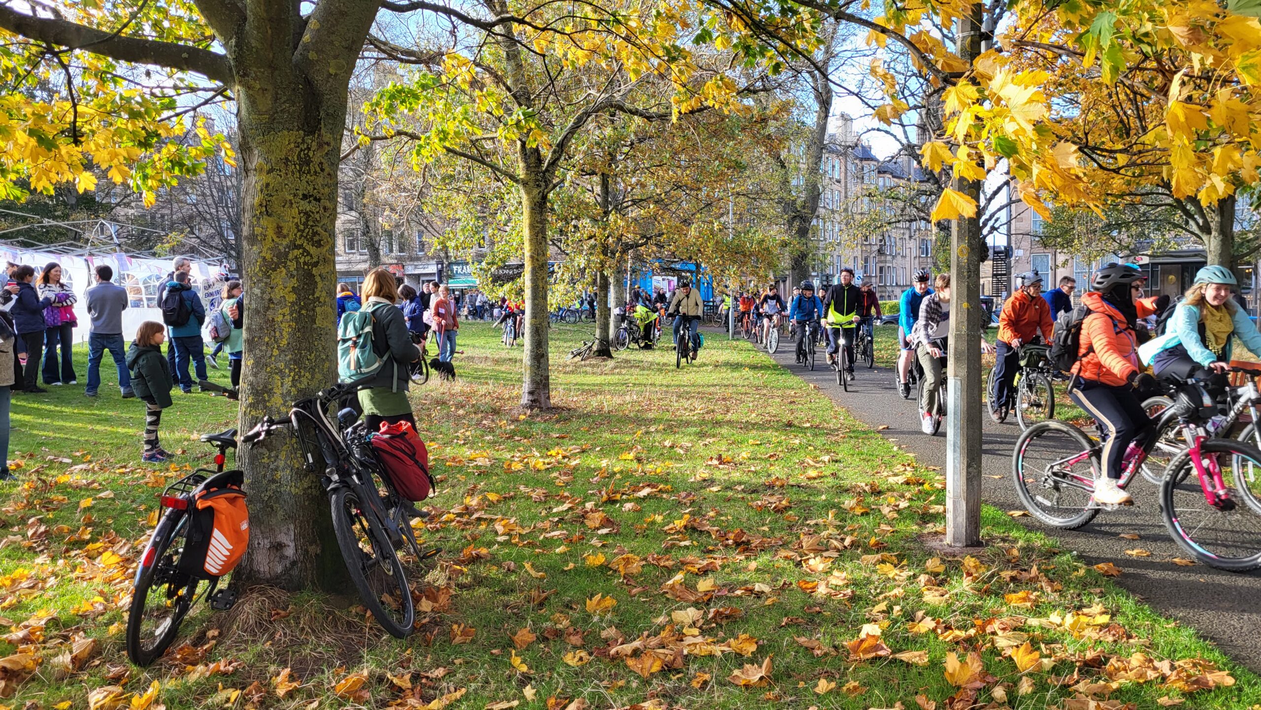 Cargo bike library launch event